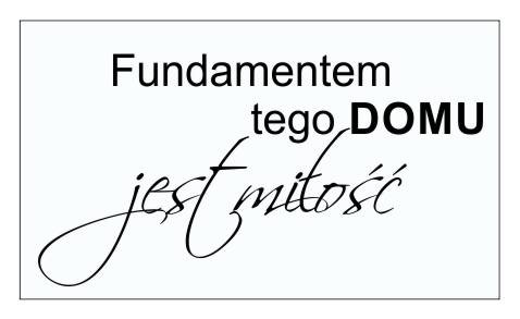 623 Naklejka na ścianę z tekstem Fundamentem tego domu jest miłość - zdjęcie 2