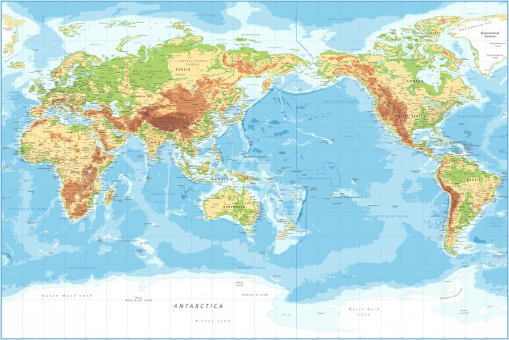 Fototapety Fotatapeta na ścianę  mapa świata 304180262 - zdjęcie 2