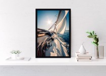 Plakat Sailing boat 61100 Naklejkomania - zdjecie 1 - miniatura