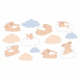 Naklejka ścienna dla dzieci - świnki, chmurki 7026 Naklejkomania - zdjecie 2 - miniatura
