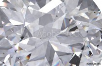 Realistic diamond texture close up, 3D render Naklejkomania - zdjecie 1 - miniatura