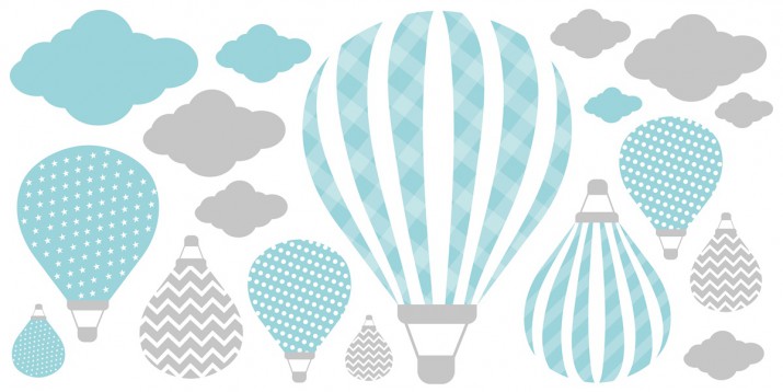 Naklejka ścienna dla dzieci -  balony 1401 - zdjęcie 2
