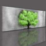Obraz na ścianę zielone drzewo beton 41292 Naklejkomania - zdjecie 2 - miniatura
