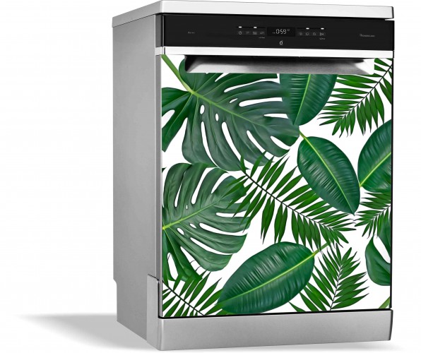 Maty magnetyczne okleiny na zmywarkę liście monstera 16078 - zdjęcie 1