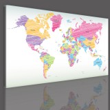 Obrazy na tablicy korkowej z mapą świata 41101 Naklejkomania - zdjecie 2 - miniatura