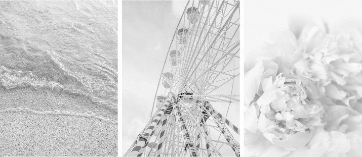 Zestaw trzech plakatów plakaty na ścianę w ramie czarno-białe KP156 - zdjęcie 3