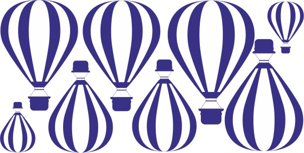 Naklejka ścienna dla dzieci -  balony 1123 - zdjęcie 2