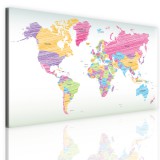 Obrazy na tablicy korkowej z mapą świata 41101 Naklejkomania - zdjecie 1 - miniatura