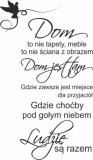 544 Naklejka na ścianę z napisami Dom jest tam gdzie ludzie są razem Naklejkomania - zdjecie 2 - miniatura