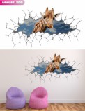 Naklejki 3D motyw 200 dziura żyrafa Naklejkomania - zdjecie 1 - miniatura