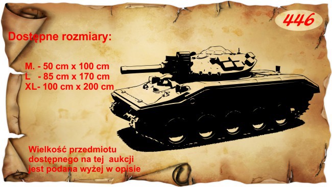 Naklejka dekoracyjna na ścianę, czołg  446 - zdjęcie 2