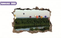 Naklejka na ścianę, dziura 3D balony 322 Naklejkomania - zdjecie 2 - miniatura