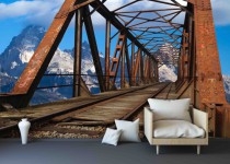 Fototapeta na ścianę tapeta na fizelinie do salonu  Most kolejowy 10641 Naklejkomania - zdjecie 1 - miniatura