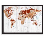 Plakat mapa świata  61237 Naklejkomania - zdjecie 2 - miniatura