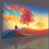 Obraz na ramie płótno canvas- obraz do sypialni drzewo, niebo 5143 Naklejkomania - zdjecie 2 - miniatura