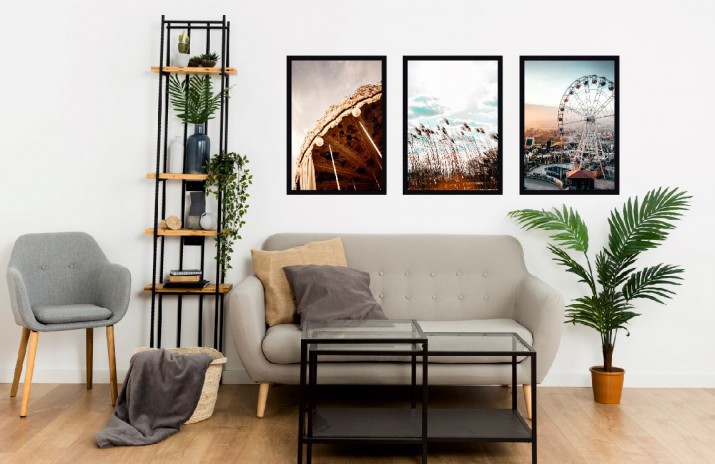 Zestaw plakatów ściennych styl boho skandynawski  KP027 - zdjęcie 2