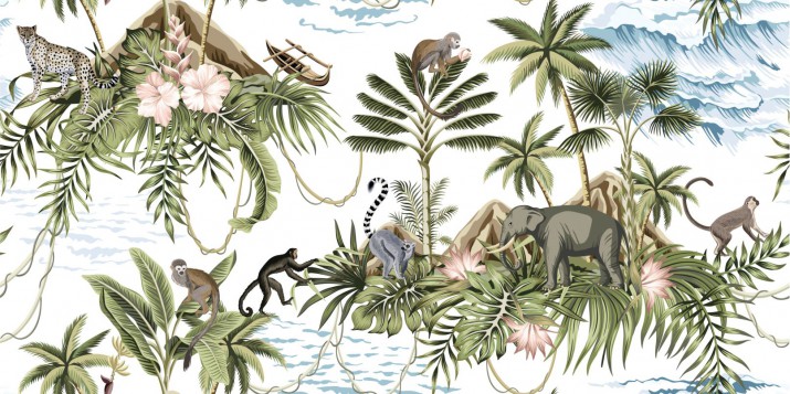 Fototapeta na ścianę jungla palmy 40390 - zdjęcie 2