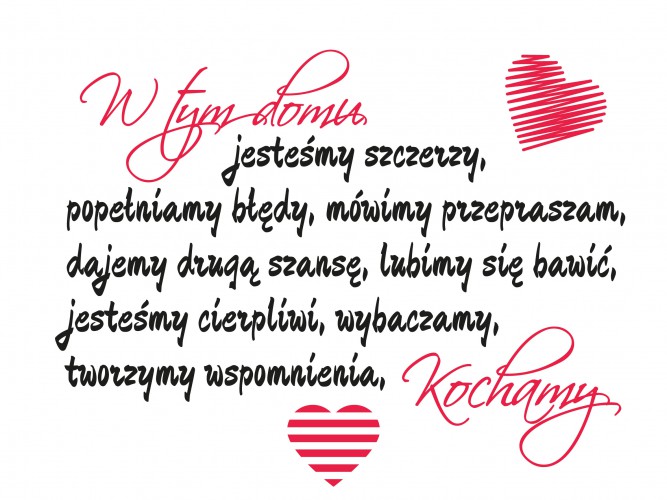 Tabliczki drewniane 60005 W tym domu... - zdjęcie 2