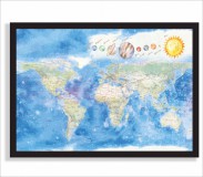 Plakat mapa świata  61245 Naklejkomania - zdjecie 1 - miniatura