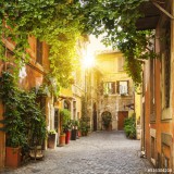 View of Old street in Trastevere in Rome Naklejkomania - zdjecie 1 - miniatura