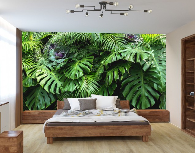 Nowoczesne fototapety liście monstera 212134563