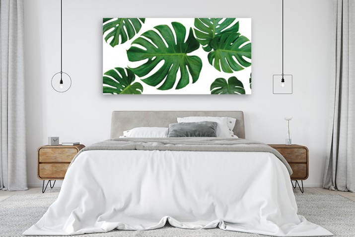 Obraz na ścianę do sypialni salonu monstera 41214 - zdjęcie 3