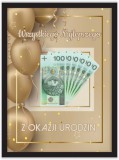 Plakat w ramie na pieniądze gold  PP008 Naklejkomania - zdjecie 4 - miniatura
