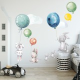 Naklejka ścienna dla dzieci - balony, chmurki 9748 Naklejkomania - zdjecie 1 - miniatura