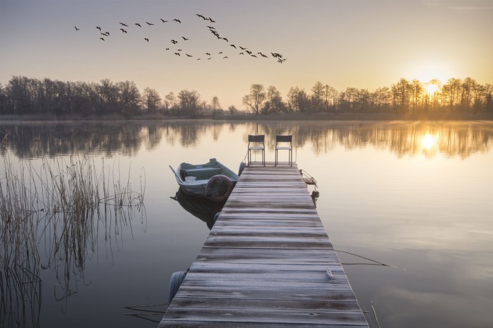 Fototapety na ścianę 3d 76726519 pomost jezioro - zdjęcie 2
