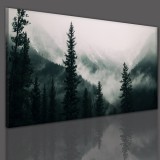 Obraz na ścianę do sypialni salonu mgła las 41364 Naklejkomania - zdjecie 3 - miniatura