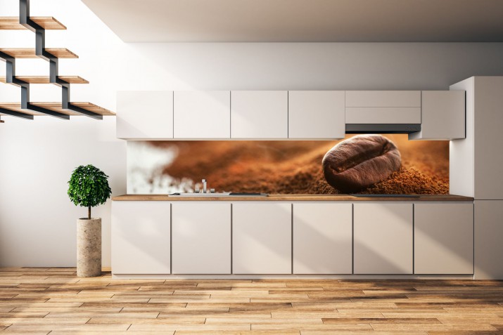 Panel szklany do kuchni  14348 kawa - zdjęcie 1
