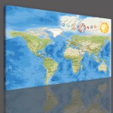 Obrazy na ścianę mapa świata 41095 Naklejkomania - zdjecie 3 - miniatura