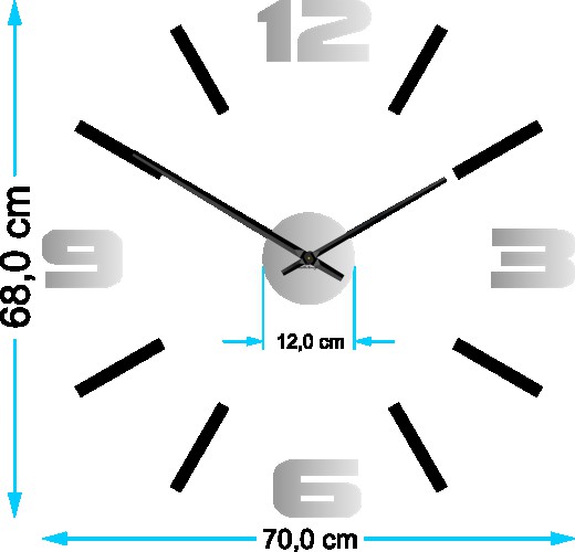 Nowoczesny zegar na ścianę Similis NT - zdjęcie 4