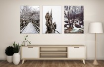 Obrazy na ścianę sypialni, salonu zimowe krajobrazy 20265 Naklejkomania - zdjecie 2 - miniatura