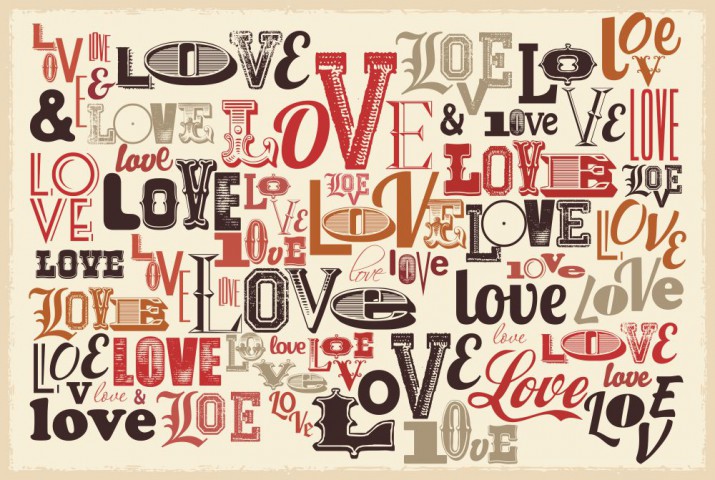 Tabliczka drewniana Love 30056 - zdjęcie 2
