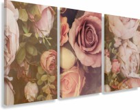Obrazy na ścianę sypialni, salonu delikatne róże, vintage 20290 Naklejkomania - zdjecie 1 - miniatura