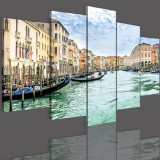 Obrazy 5 częściowe- Miasto, Wenecja 12355 Naklejkomania - zdjecie 3 - miniatura