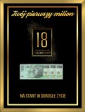 Plakat w ramie na pieniądze złoty pył  PP004 Naklejkomania - zdjecie 4 - miniatura