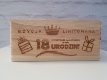 Skrzynka drewniana, prezent urodzinowy Naklejkomania - zdjecie 2 - miniatura