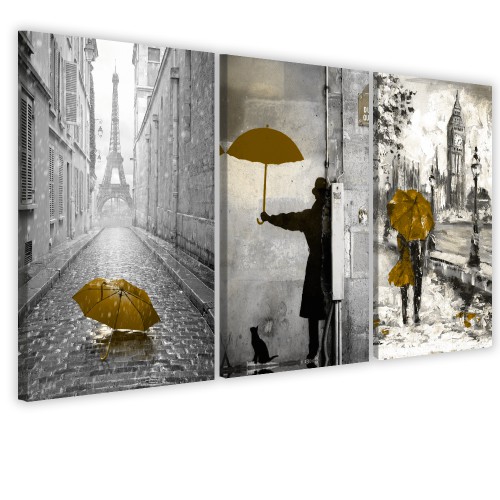 Obrazy na ścianę do salonu sypialni 41311 Paryż parasol Naklejkomania - zdjecie 1