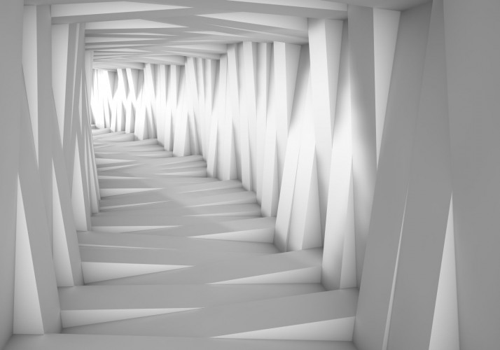 Naklejki okleiny na szafy 15538 tunel 3d - zdjęcie 2