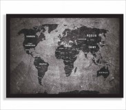 Plakat mapa świata  61239 Naklejkomania - zdjecie 1 - miniatura