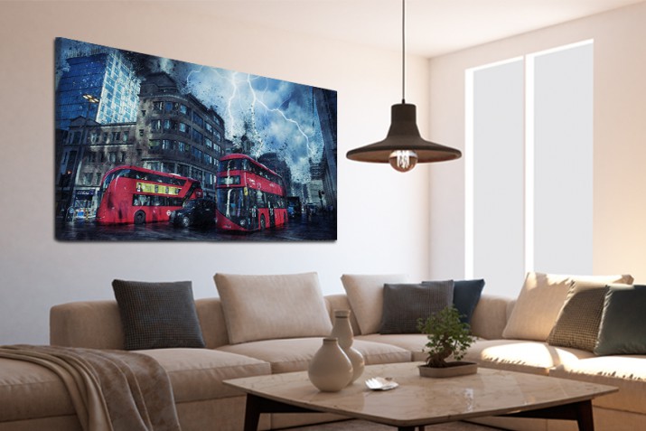 Obraz na ramie płótno canvas- miasto, Londyn, autobus 15064 - zdjęcie 2