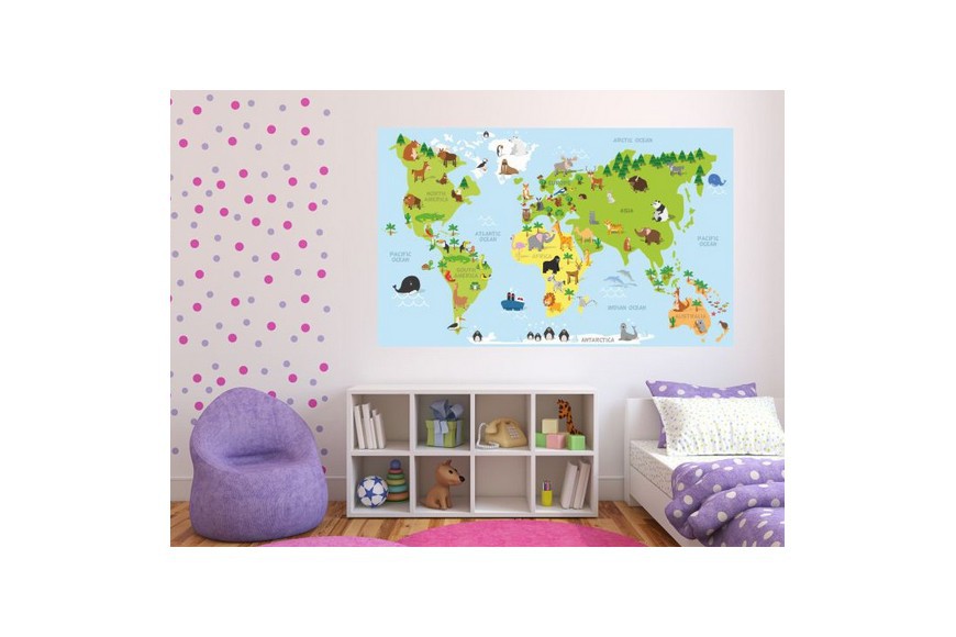 Mapy na ścianie - ozdoba dla fanów geografii