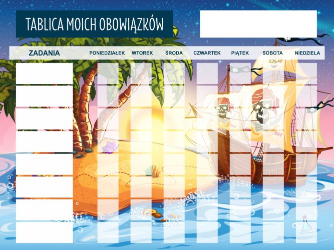 Tablica motywacyjna magnetyczna tablica z obowiązkami wyspa 4534 - zdjęcie 4