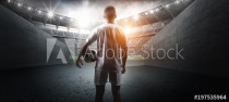 The football player in the stadium Naklejkomania - zdjecie 1 - miniatura