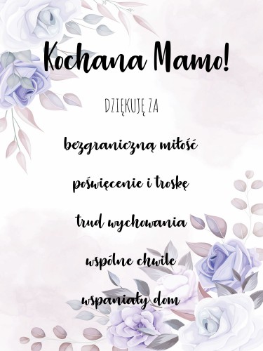 Plakat w ramie na Dzień Mamy 20305 - zdjęcie 2