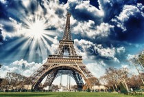 Wonderful view of Eiffel Tower in all its magnificence - Paris Naklejkomania - zdjecie 1 - miniatura