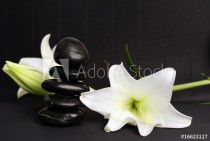 galets zens noirs et lys blancs Naklejkomania - zdjecie 1 - miniatura