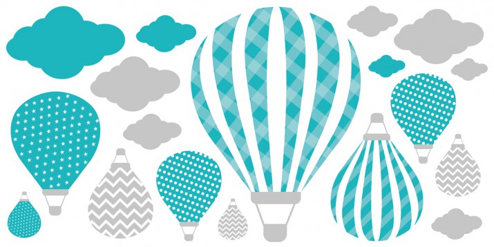 Naklejka ścienna dla dzieci -  balony 1400 - zdjęcie 2